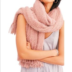 Free People NWT! Winter Whisper Fringe Scarf